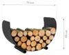 Porte bûches demi-lune TURYN 80cm en acier Voir les images du produit 20