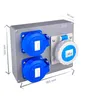 Steckdosenverteiler 2X Schuko 230V + CEE 16A 3-polig, Produktbild-Vorschau 6