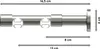 Interdeco Innenlaufstange / Gardinenstange mit Innenlauf Produktbild-Vorschau 2