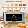 FATABETA Toaster Edelstahl 4 Scheiben, 1400 W Langschlitz Produktbild-Vorschau 6