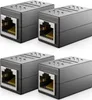 deleyCON 4 Stück RJ45 Kupplung (1000 Mbit) Gigabit LAN Produktbild-Vorschau 1