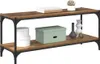 vidaXL TV-Schränk Altholz 100x33x41cm Verbundholz und Eisen Produktbild-Vorschau 3