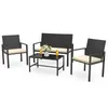BIGZZIA Gartenmöbel-Set für den Außenbereich aus Rattan, Produktbild-Vorschau 1