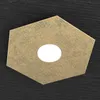 Plafoniera Moderna Hexagon Metallo Foglia Oro 1 Luce Led Anteprima dell’immagine prodotto 1