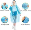 10 Stück Durchsichtig Regenponcho, Einweg Regenponcho Damen Produktbild-Vorschau 3