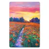 MuchoWow® Mauspad Mousepad Malerei - Natur - Blumen - Produktbild-Vorschau 1