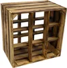 3er set Weinregal 9er geflammt Flaschenregal Weinschrank Produktbild-Vorschau 4