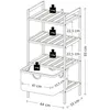 KESPER Badregal aus Bambus mit Korb – - – 44 x 33 x 93 cm – Produktbild-Vorschau 5