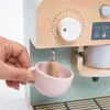 Spielküche Kaffeemaschine Kinder Holz, Kinderküche Zubehör Produktbild-Vorschau 4