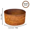 NovaTerra rastlinný krúžok 70 cm, cortenová oceľ, hrúbka Náhľad obrázku produktu 2