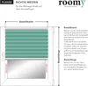 Diagram showing how to measure a window for a plisse blind. Produktbild-Vorschau