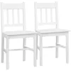 HOMCOM Set da 2 sedie da sala da pranzo, sedie da cucina Anteprima dell’immagine prodotto 1