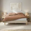 Homestyle4u Polsterbett 140x200 mit Lattenrost Beige Produktbild-Vorschau 9