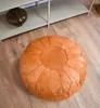 Pouf&Pillows XL in vera pelle - marrone sabbia - fatto a Anteprima dell’immagine prodotto 4