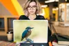 MuchoWow® Laptop Aufkleber Sticker Cover Eisvogel - Zweig - Produktbild-Vorschau 5