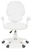 Schreibtischstuhl ISLA mit Fußstütze, Weiß - ergonomischer Produktbild-Vorschau 2