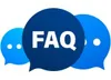 A graphic illustration of three blue speech bubbles, with the word "FAQ" in large white letters on the central, largest bubble. Podgląd zdjęcia produktu