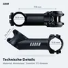 AARON Stem Fahrrad Vorbau mit 35° Winkel Aluminium Schwarz Produktbild-Vorschau 3
