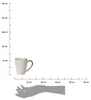 Siaki Collection Becher Queen 370 ml aus Keramik weiß/gold Produktbild-Vorschau 3