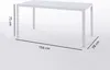 Rechteckiger Außentisch 156x78 cm, Stahlstruktur und Produktbild-Vorschau 5