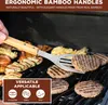 set di 3 posate da barbecue bremermann in acciaio inox con Anteprima dell’immagine prodotto 3