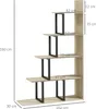 HOMCOM Étagère bibliothèque séparateur de pièce style Voir les images du produit 5
