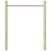 vidaXL Barra da ginnastica 125 cm acciaio rosso Anteprima dell’immagine prodotto 4