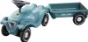 A blue ride-on toy car with a trailer, shown from a slightly elevated side angle against a white background. Produktbild-Vorschau
