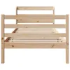 Bettgestell mit Kopfteil ohne Matratze 100x200 cm Produktbild-Vorschau 4