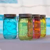 LED Solar Glas - Windlicht - mit Drahtlichterkette - Produktbild-Vorschau 5