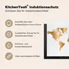 KitchenYeah© Herdabdeckplatte Weltkarte - Gold - Produktbild-Vorschau 6