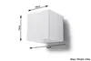Applique QUAD 1 blanc 1xG9 8W aluminium 10x12x10cm Sollux Voir les images du produit 16