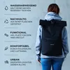 Roll Top Rucksack HYBRID 31l Fahrradrucksack Produktbild-Vorschau 2