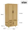 Szafa ProximaX 80 x 52 x 166 cm, wykończenie dębowe z Podgląd zdjęcia produktu 7