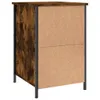 vidaXL Table de nuit chêne fumé 40x42x60 cm bois composite Voir les images du produit 9
