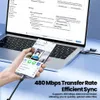 USB-C Kabel 60W Schnellladekabel Spiralkabel für iPhone Produktbild-Vorschau 9