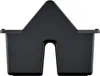 A black tool carrier with a triangular top and two compartments separated by a central cutout. Podgląd zdjęcia produktu
