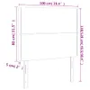 vidaXL Kopfteile 2 Stk. Dunkelgrau 100x5x78/88 cm Stoff -  Produktbild-Vorschau 9