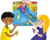 Two children are interacting with a map of Italy, holding puzzle pieces of the country. Produktbild-Vorschau