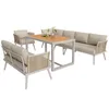 Siebenpersonen L-förmiges Gartensofa-Set geflochtenen Produktbild-Vorschau 13