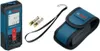 A Bosch laser distance measurer, two batteries, a lanyard, and a carrying case are displayed against a white background. Produktbild-Vorschau