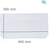 Kühlschrank Einlegeboden - Klarglas 4 mm - 2 abgeschrägte Produktbild-Vorschau 1