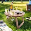 ORION Mango Piknikový Tácka-Stolček Ø 395 cm Drevo 153878 Náhľad obrázku produktu 3