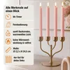 LED Stabkerzen Echtwachs rosa 4 Stück, mit Timer und Produktbild-Vorschau 9