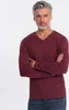 Ombre Clothing Langarm-T-Shirt für Männer Hespexia bordo M Produktbild-Vorschau 1