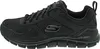 A side view of a black Skechers athletic shoe. Produktbild-Vorschau