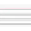 A blank lined index card with a red line at the top. Anteprima dell’immagine prodotto