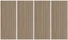 4 x pannelli acustici decorativi 120x60cm noce Tabb-W Anteprima dell’immagine prodotto 1