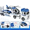 Policie – nákladní vůz s přepravníkem aut, vrtulníkem, Náhled obrázku produktu 2