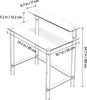 VEVOR Acryltisch Computertisch 2-stufiger Bürotisch mit Produktbild-Vorschau 7